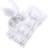 100 PCS Pipe Cleaners Chenille Stem, Bump Chenille Stems Pipe Cleaner, White Pipe Cleaners Crafts Supplies for DIY Arts Crafts Decorations (White)