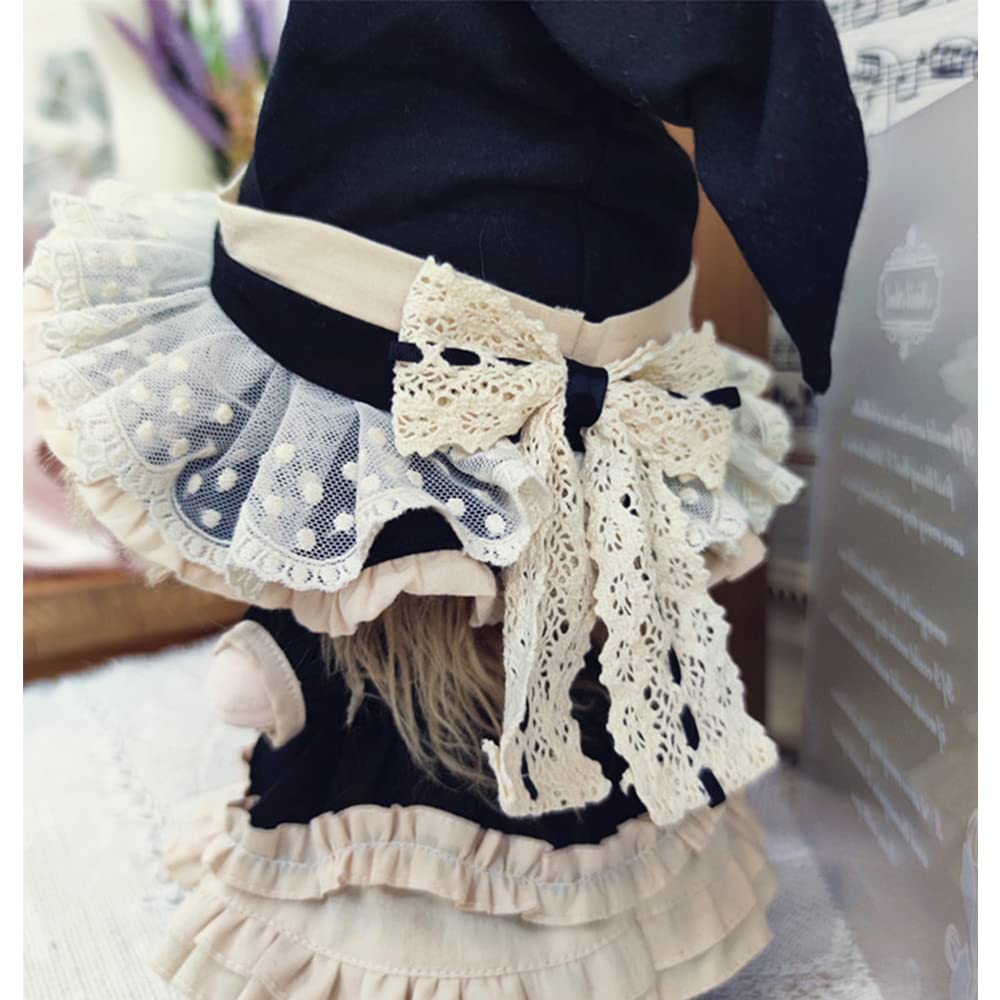 niannyyhouse 20cm Plushie Doll Little Witch Suit Hat Dress Petticoat 8in Kpop Stuffed Doll Clothing