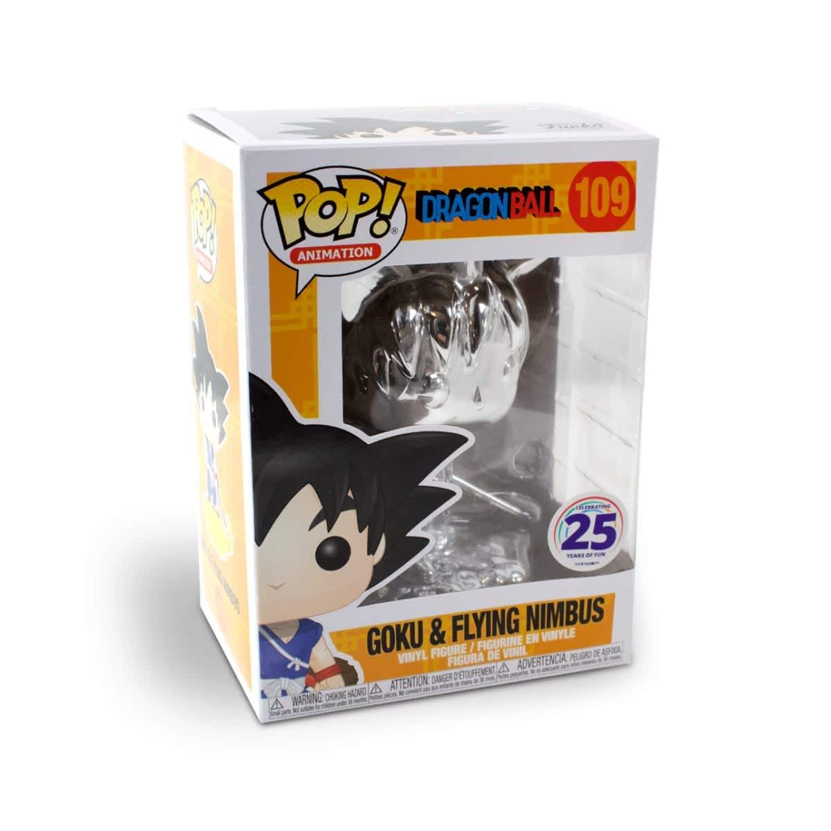 Pop Funko Dragon Ball 109 Goku & Flying Nimbus Silver Chrome