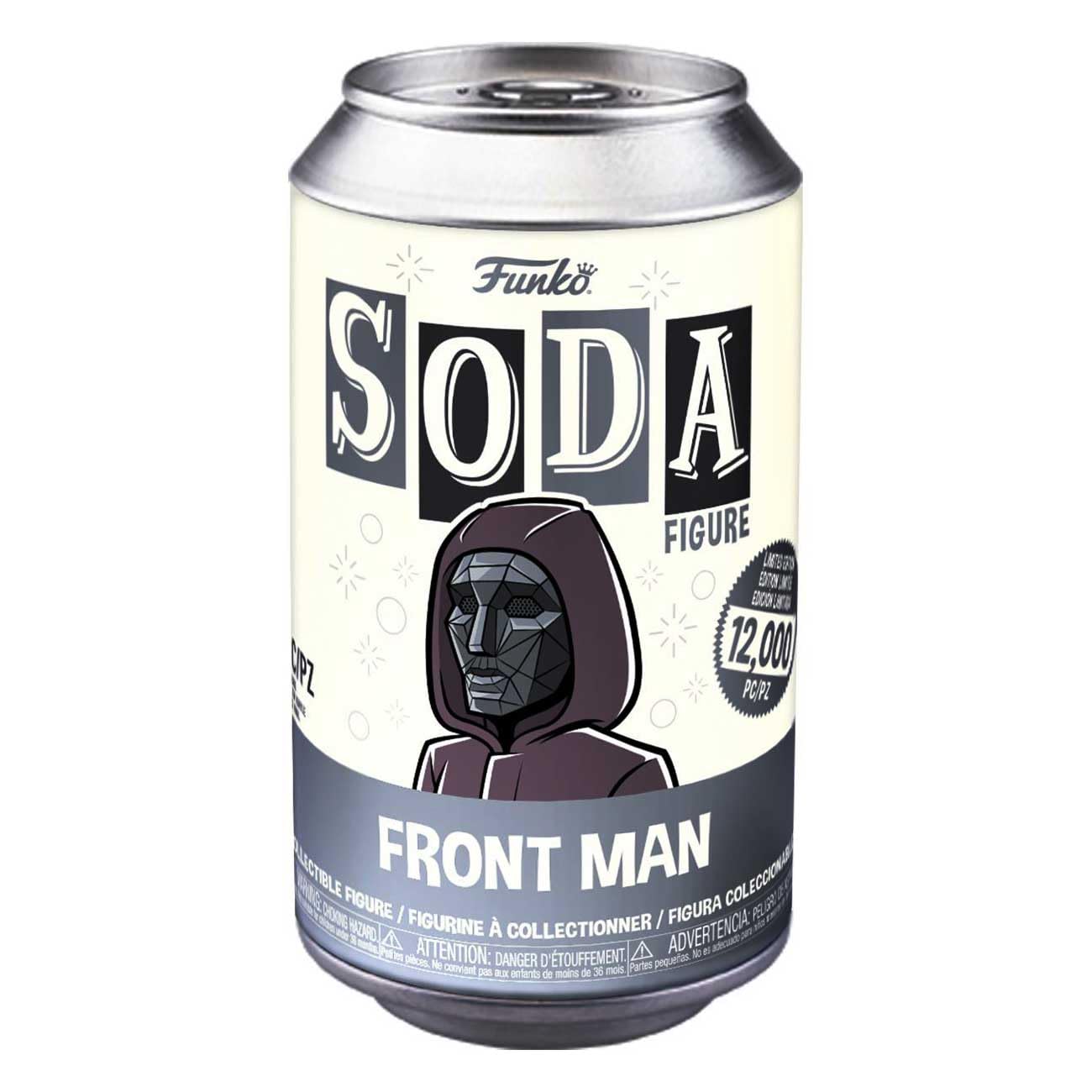 Soda Squid Game Front Man Leader 4.25" Figure in a Can