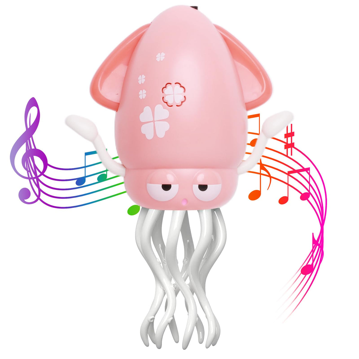 Dyale Dancing Squid Toy, Dancing Music Squid Baby Toys for Ages 3 and Up for Kids,Pink