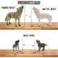 ZAGA Toys Wolf Bundle | 8-Piece Arctic, Grey & Black Wolf Figurines | Lifelike Wildlife Playset for Enthusiats & Collectors | Seasonal Animal Display