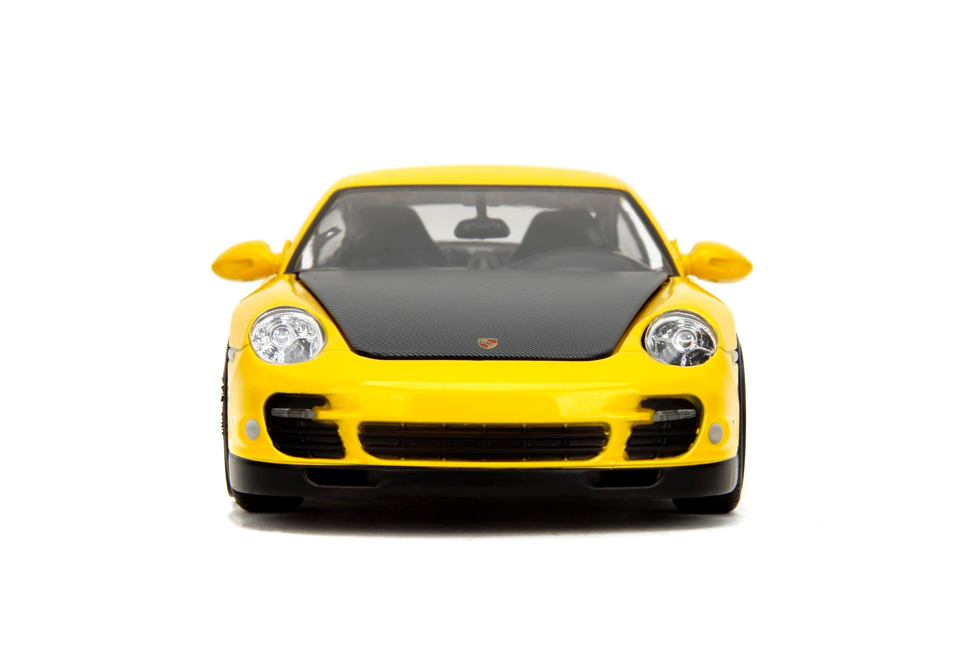 Jada Hyper-Spec 1:24 2007 Porsche 911 Turbo 997 Die-Cast Car, Toys for Kids and Adults(Yellow)