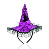 Oarkive Witch Headband Cute Witch Hat Halloween Witch Headpiece Witches Headband for Women for Halloween Party Cosplay Witch Costume