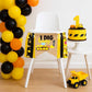 Construction 1st Birthday High Chair Banner Dump Truck/Excavator/Crane/Digger Theme One Photo Prop Cake Smash for Boys Construction One Year Old