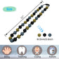 Choneer Silicone Chew Necklaces for Autistic Children, 2PCS Sensory Chew Aid, Multicolor