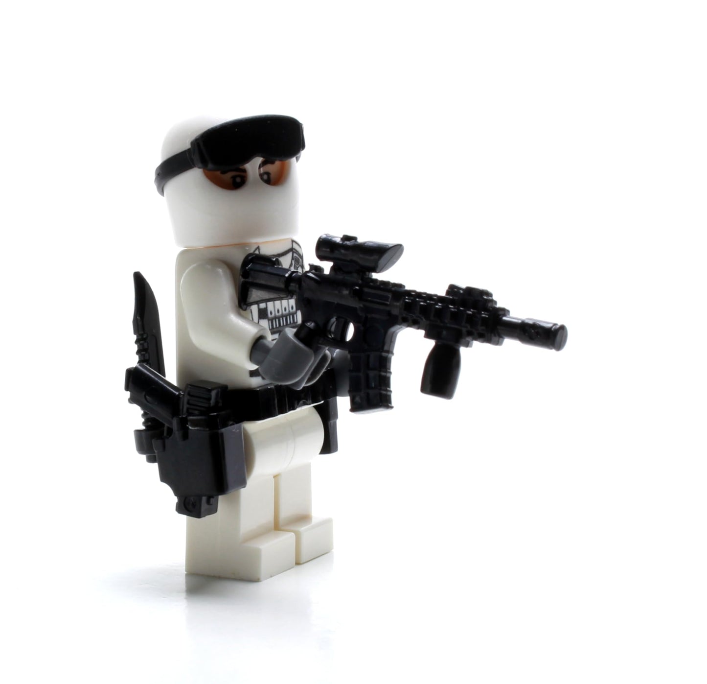 Battle Brick 1.6 Inches Tall Custom Special Forces Winter Army Commando Collectible Custom Minifigure | Genuine Military Minifig | Packaged in the USA