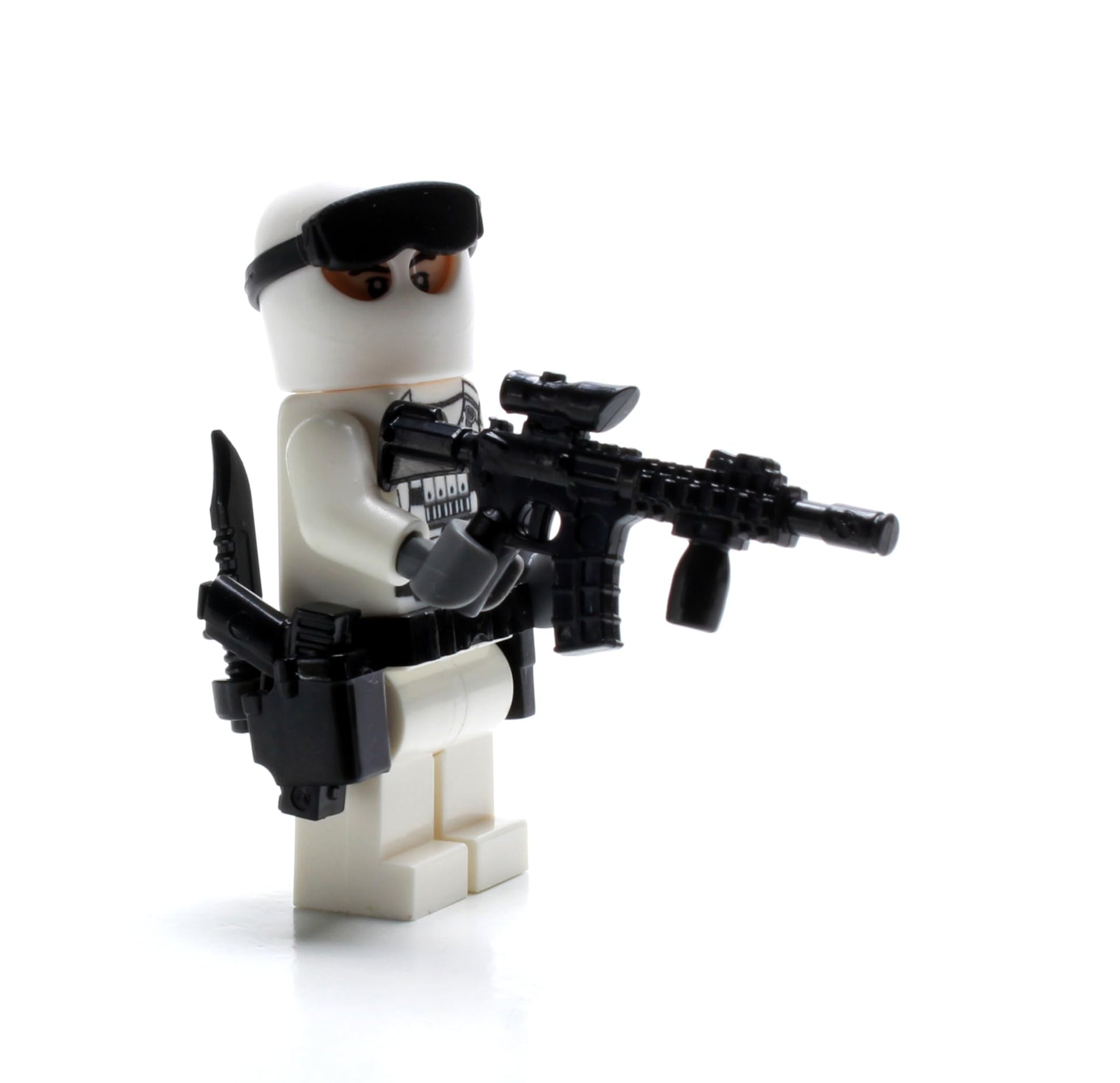 Battle Brick 1.6 Inches Tall Custom Special Forces Winter Army Commando Collectible Custom Minifigure | Genuine Military Minifig | Packaged in the USA