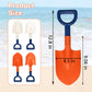 Benefine 2-Piece Beach Tool Set and Snow Shovels, 12.8" Plastic Sand Sifter Shovels for Kids Complete Gift Set Party Bundle