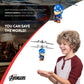 Marvel Captain America 3.5-Inch Big Head UFO Helicopter, Hand-Controlled