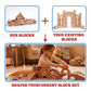 Sing2sky 31 Beech Wood Stacking Building Blocks for Kids Montessori Open-Ended Toys Wooden Shaped Stacking Puzzle, Gift Toy for Toddlers, Compatible
