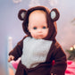 The Queen's Treasures 15 Inch Doll Clothes Designed for Use with Bitty Baby Dolls, Soft Brown and White Teddy Bear Cub Sleeper Pajamas, Compatible