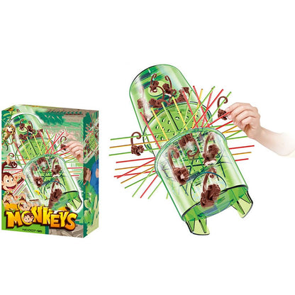 Monkey Drop Down Climbing Tree Kids Puzzle Fun Tumbler Toys