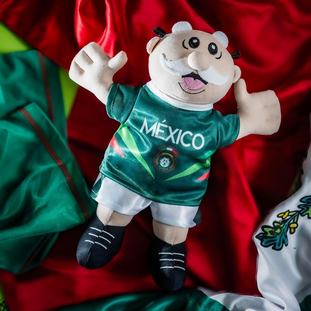 Dr. Simi Mexican Soccer Team Plush Toy - Soccer Fan Collectible Stuffed Plushie, Soft Plush Toy, Sports-Themed Gift for Fans & Collectors