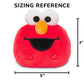 TeeTurtle Elmo and Cookie Monster 4" Reversible Sesame Street Plushie - Cute Kawaii Soft Stuffed Mood Toy for Kids and Adults