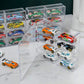 YYDS 1:64 Display Case,8 Compartments Clear Showcase Organizer,Matchbox Display Cabinet for Mini Cars, Hot Wheels?4 Pack Display Case