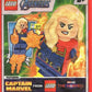 LEGO Superheroes: Captain Marvel (Carol Danvers) Minifigure with Power Blasts