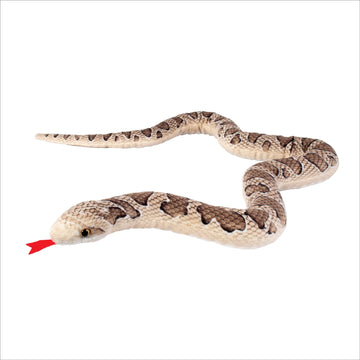 Real Planet 40" Curved Snake Stuffed Animal - Curved Snake Plush Animal for Kids Toy, Over 3 Feet Long Curved Snakes, Big Stuffed Giant Snake, (Brown