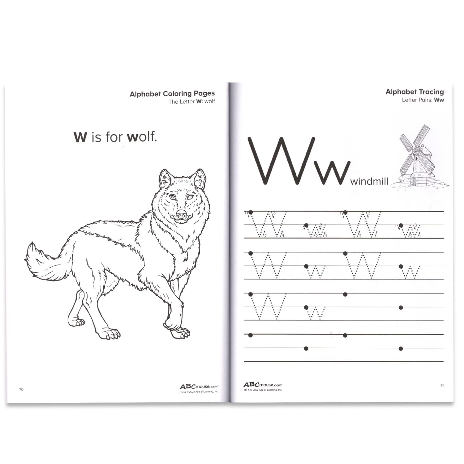 Bulk ABC Mouse Workbook Set - 6 Activity Book Bundle Letters Phonics, Sight Words, Shapes, Ages 3 4 5 6 Pre-K Kindergarten Educational Learning