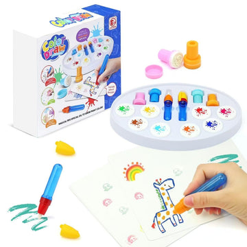 Snidov Magic Brush Drawing Mat for Kids, Mess-Free Painting & Coloring Set with Color-Changing Reveal, Creative Art Activity Toy Gift for Toddlers