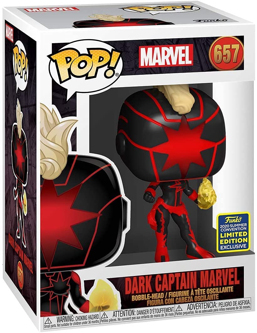 Funko Pop! Marvel: Dark Captain Marvel, Summer Convention Exclusive