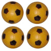 Bank Shot Billiards Set of 4 Foosballs Black/Yellow Soccer 35mm Balls