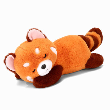 Riuhot Red Panda Stuffed Animal Pillow - Cute Plush Toy Plushie Christmas Valentine's Day Gift for Girlfriend Kids Birthday - 13.7" Panda Pillow