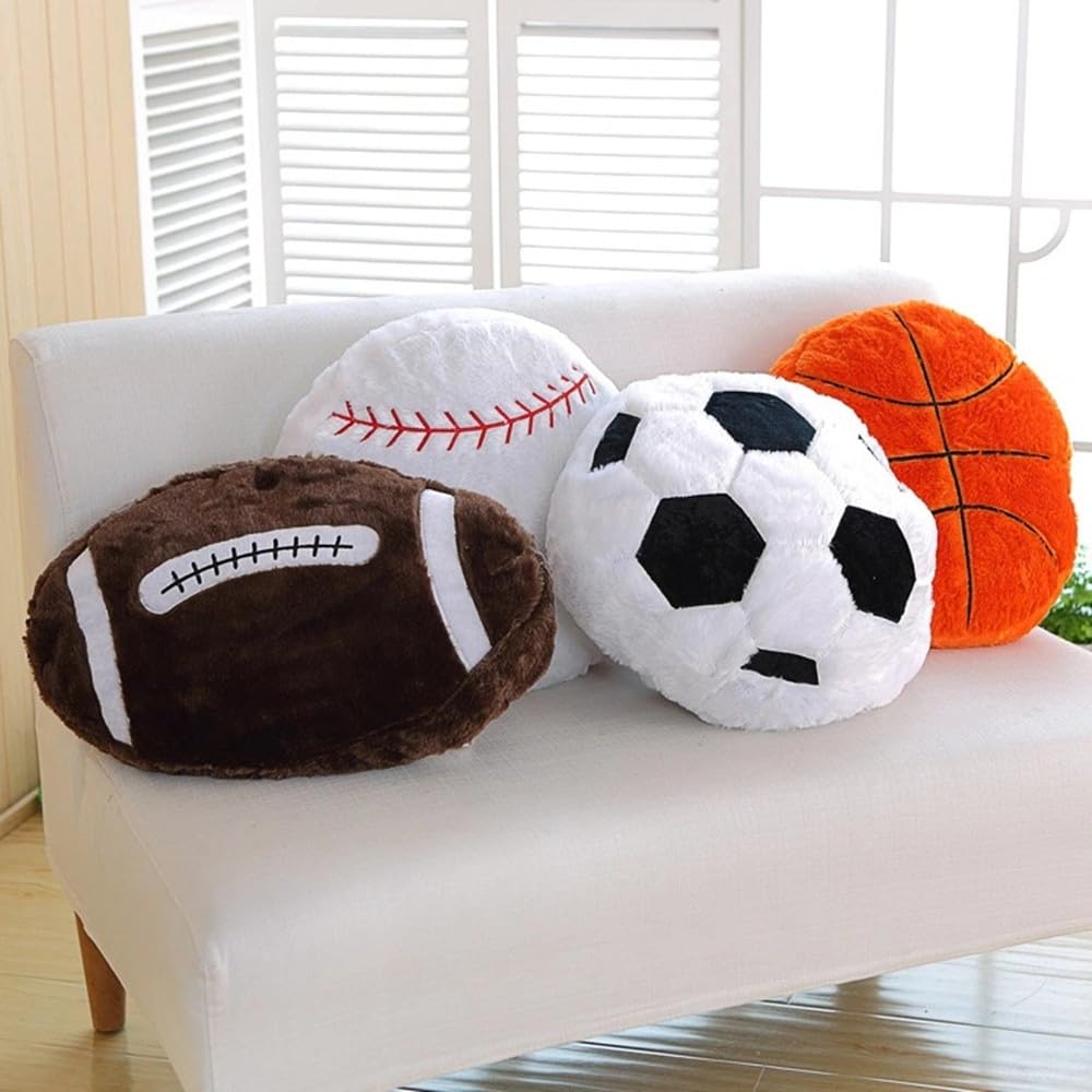 18inch Soccer Balls Plush Pillow Soft Fluffy Stuffed Throw Pillows Toy Durable Soccer Balls Plush Toys,Home Decor Cushion,for Kids Boy Girls Children