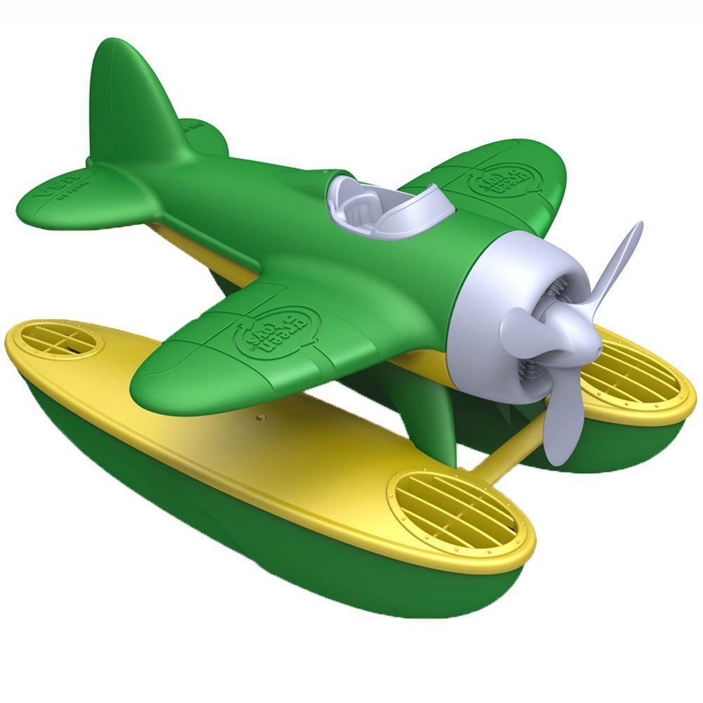 Green Toys Seaplane in Green Color - Bpa Free, Phthalate Free Floatplane for Improving Pincers Grip. Toys and Games
