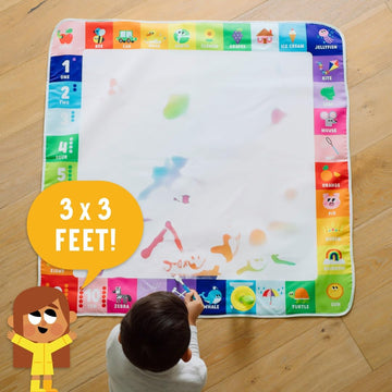 Little Buffalo Jumbo Rainbow Water Doodle Mat