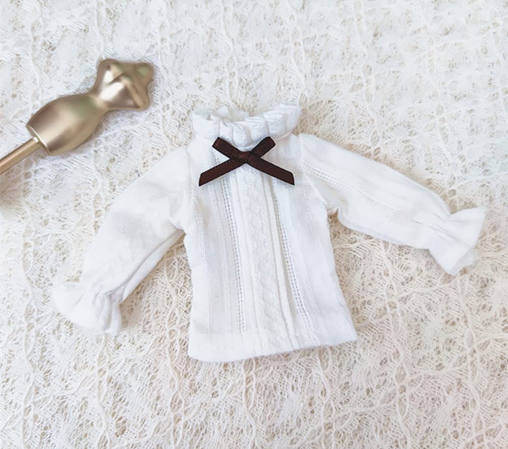 XiDonDon Doll Clothes Suspender Skirt+Shirt 2-Piece Set for Blyth,Ob24,Licca,Azone BJD Doll Accessories Toys Clothing (Purple Set)