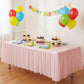 LIGHT PINK PLASTIC TABLESKIRT - Party Supplies - 1 Piece