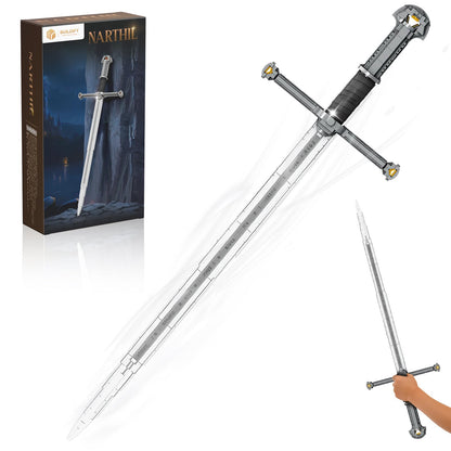 Epic Medieval-Style Sword Building Sets. Anime RPG Toy Narthil for Display, Collectors & Roleplay. DIY Assembly Model for Home & Office Decor