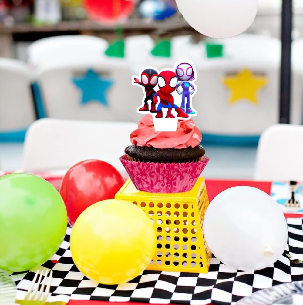30pcs Friends Cake Decorations with 30pcs Cupcake Toppers Party Supplies for Kids Birthday Decorations