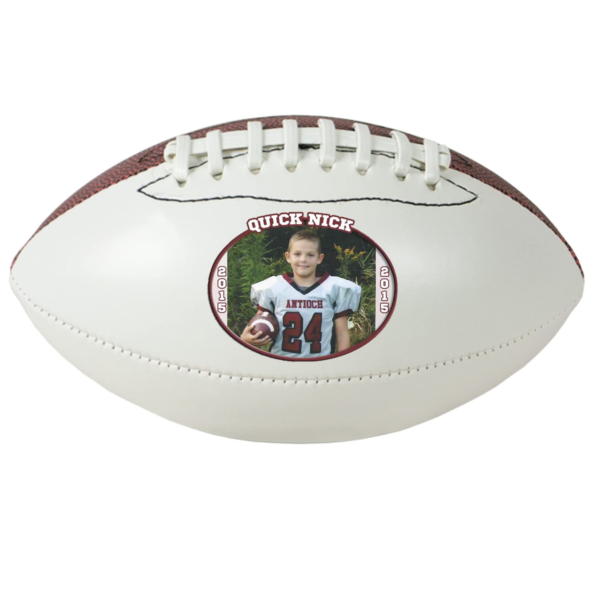 Personalized Custom Photo Mini Football - Any Image - Any Text - Any Logo
