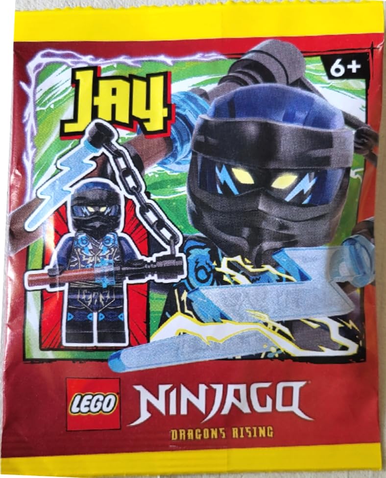 LEGO Ninjago Dragons Rising Season 2: Evil Jay Minifigure with Lightning Scythe