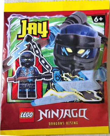 LEGO Ninjago Dragons Rising Season 2: Evil Jay Minifigure with Lightning Scythe