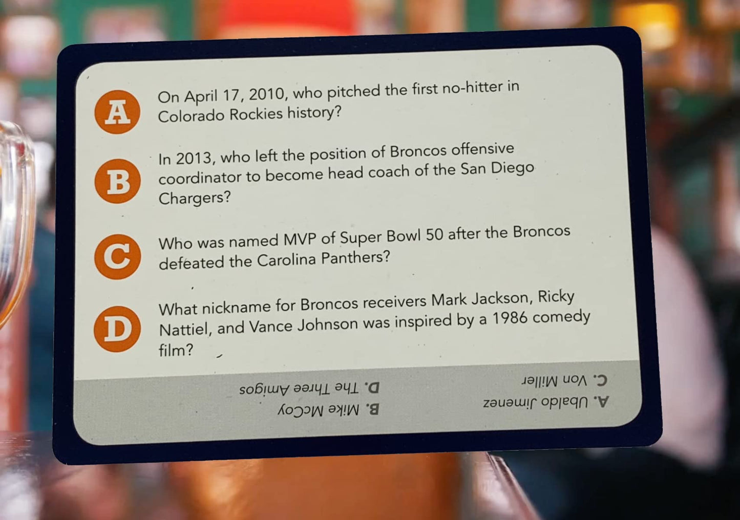 You Gotta Know Denver - Sports Trivia Game