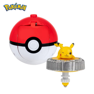 Pokemon Battle Spinning Top and Poke Ball Launcher| Pikachu
