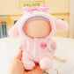 Clothes for Labubu 17cm Doll , Overalls Set for 6.7inch Doll Pajamas, Faking Animal Style Outfit Jumpsuit, Cute Fashion Dress Up Clothes Accessories
