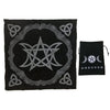 VIDAYA Altar Cloth, High-Grade Thick Velvet Fabric Triple Moon Pentagram Tarot Cloth, Use for Wiccan Witchcraft Supplies and Tools, Tarot Divination