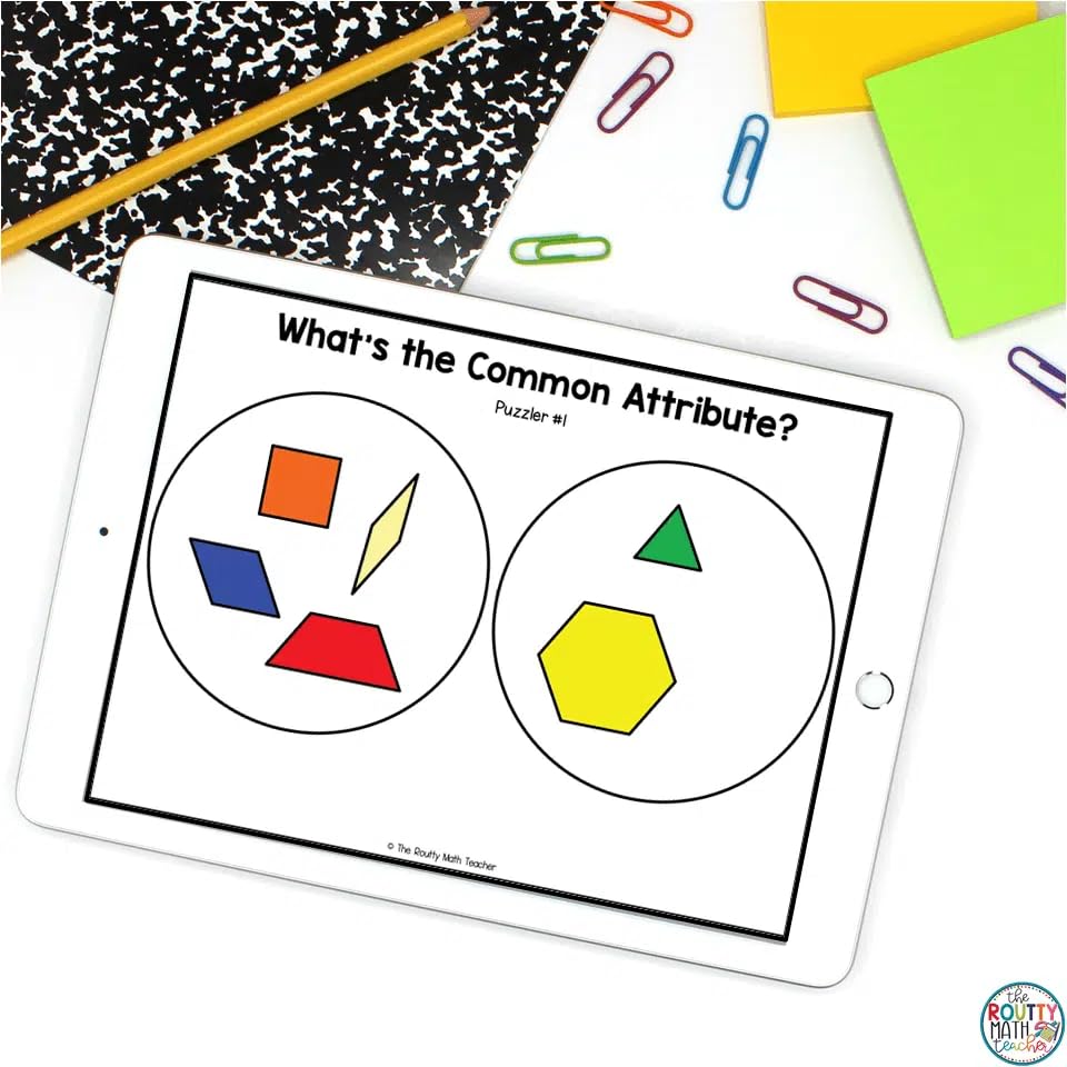 Didax Attribute Sorting Rings - Hands-On Math Manipulatives for Sorting, Classification, Patterns & Critical Thinking, Classroom & Homeschool