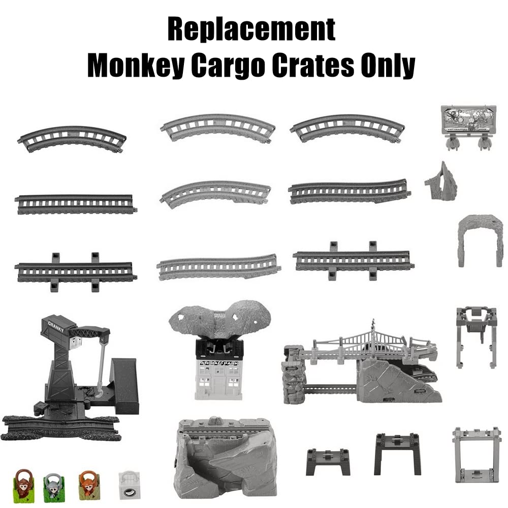 Replacement Parts for Fisher-Price Thomas and Friends Trackmaster Animal Park Monkey Adventure Set GLK81- Replacement Monkey Cargo Crates