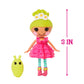 Lalaloopsy Mini Doll - Pix E. Flutters with Mini Pet Firefly, 3" Fairy Doll with Accessories, in Reusable House Package playset, for Ages
