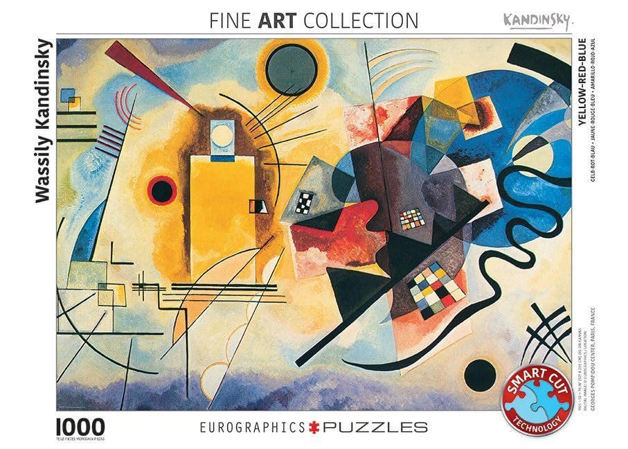 EuroGraphics, Yellow-Red-Blue (Gelb Rot Blau) by Kandinsky, 1000 Piece Puzzle