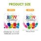 Happy Birthday Decorations Birthday Party Supplies Set with Birthday Balloon Confetti Design Includes Dessert Plates and Napkins Disposable Paper