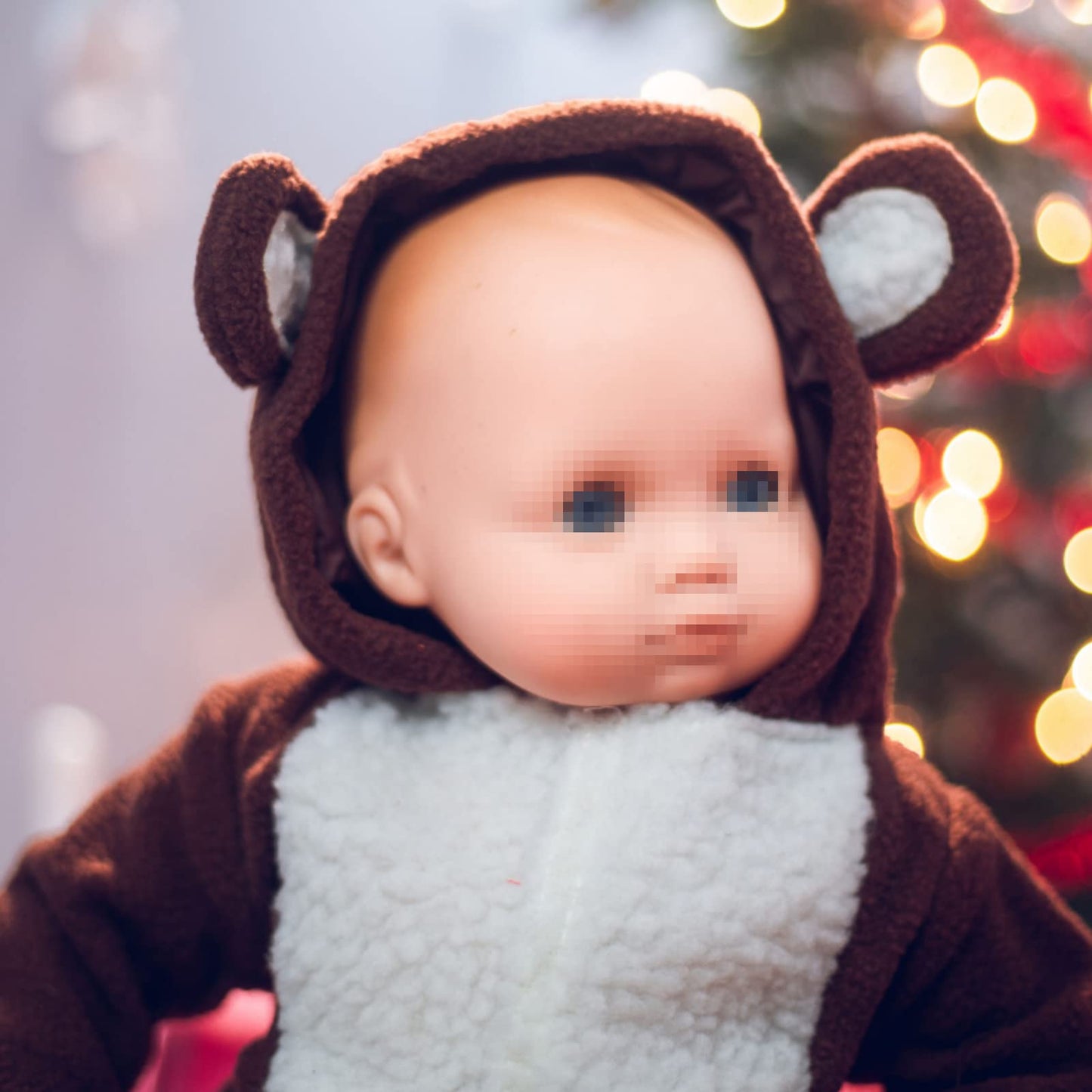 The Queen's Treasures 15 Inch Doll Clothes Designed for Use with Bitty Baby Dolls, Soft Brown and White Teddy Bear Cub Sleeper Pajamas, Compatible