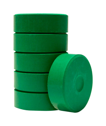 Jack Richeson - 384095 Giant Tempera Cakes, 2-1/4 x 3/4 Inches, Brilliant Green, Pack of 6