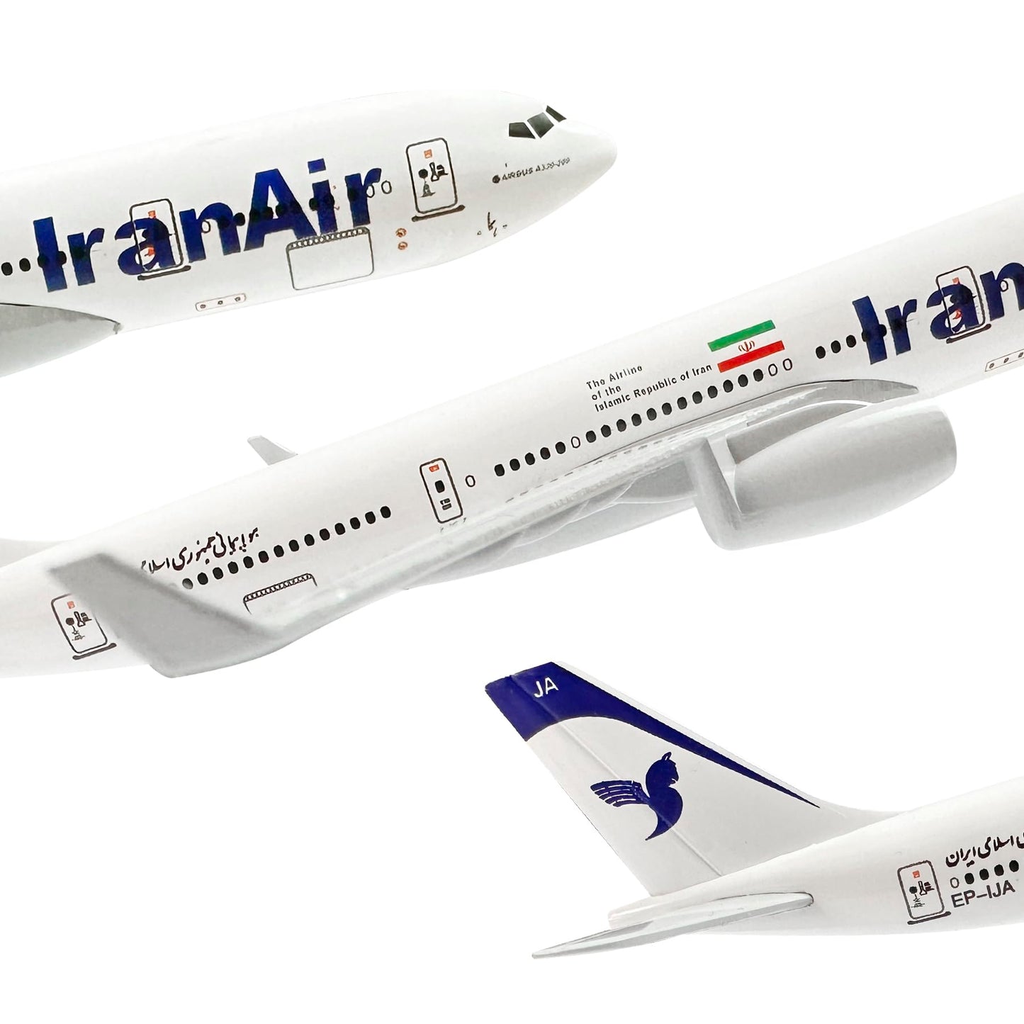Bswath Model Airplane 1:400 Scale Model Iran Airbus 330 Model Plane Metal Plane Model Die-cast Alloy Airplanes for Gift and Collection