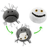 GIANT MICROBES Cancer Plush, Transforms to Healthy Cell, Inspirational Comfort & Recovery Gift for Chemo Patients, Cancer Care Gifts, Child Life